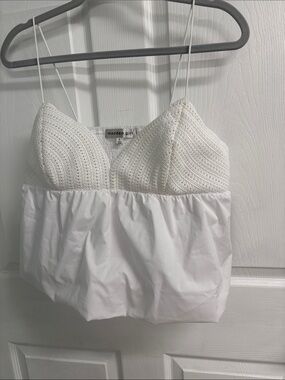 Madden Girl White Crochet Bustier Camisole